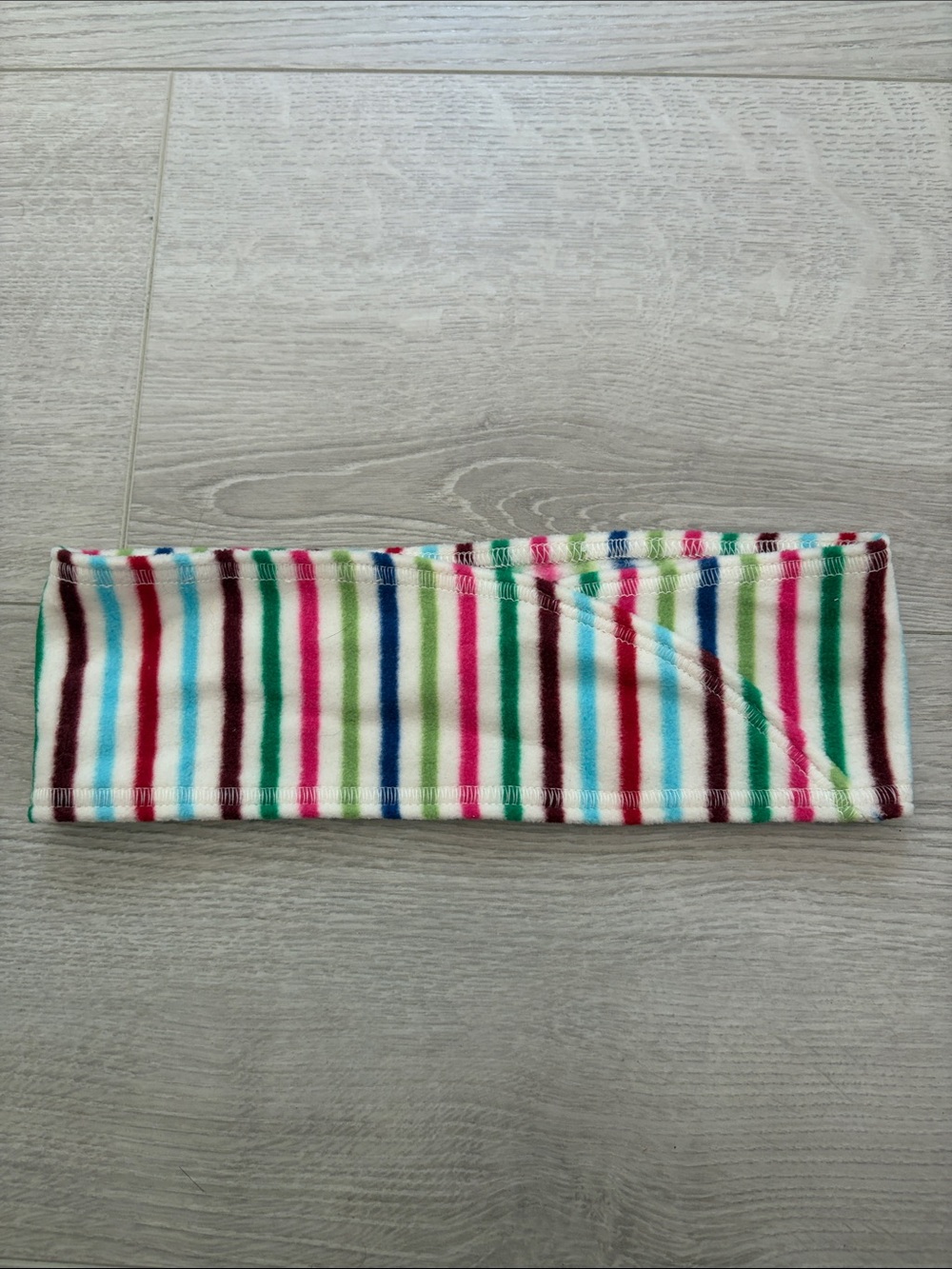 Striped Multicolor Fleece Headband for Women - Soft Winter Ear Warmer